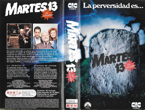 Martes 13 El Legado Vhs Friday The 13th Terror