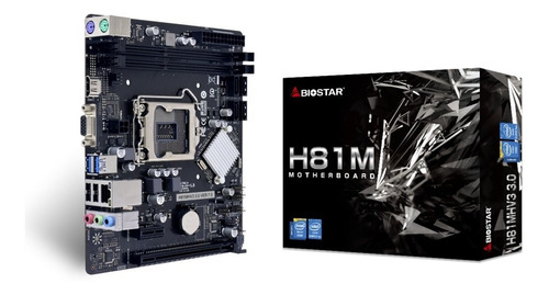  Kit Motherboard Biostar H81m 4a Gen+procesador Celeron 2.8g