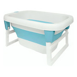 Banheira Para Bebês Dobrável Ofuro Azul 16942 - Buba