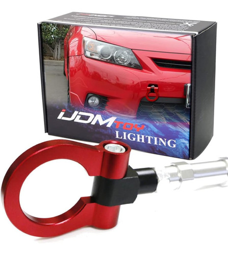 Jdm Red Track Racing Style Tow Hook Ring Compatible With Sci