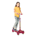 Patinete Rosa Roda Led Original Promoção Menina