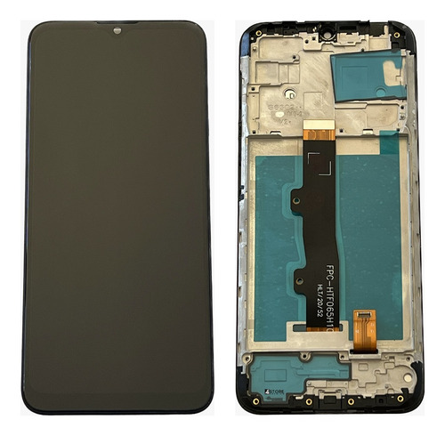 Tela Frontal Lcd Compativel Moto E7 Power Com Aro + Pelicula