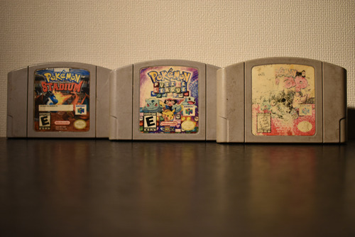 Pack 3 Juegos Pokémon Nintendo 64 Originales 