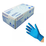 Guantes De Nitrilo Azul Tresor Sin Polvo Caja X 100 Unid