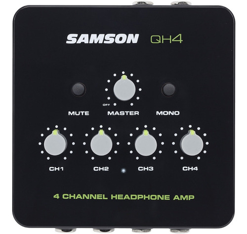 Amplificador De Auriculares Samson Qh4 De 4 Canales Estéreo