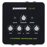 Amplificador De Auriculares Samson Qh4 De 4 Canales Estéreo