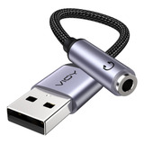 Adaptador De Audio Usb A Conector De 0.138 in, Adaptador Aux