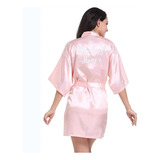 Bata De Seda Satinada Y Sedosa Tipo Kimono Para Mujer, Madre