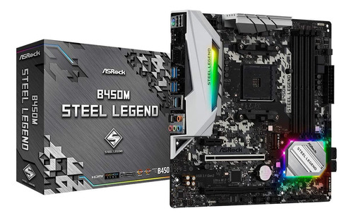 Placa Madre Asrock B450m Steel Legend Socket Am4/amd B450