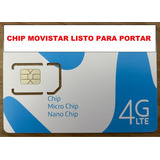 Chip Movistar Listo Para Portar - Pack 150 Unidades - Oferta