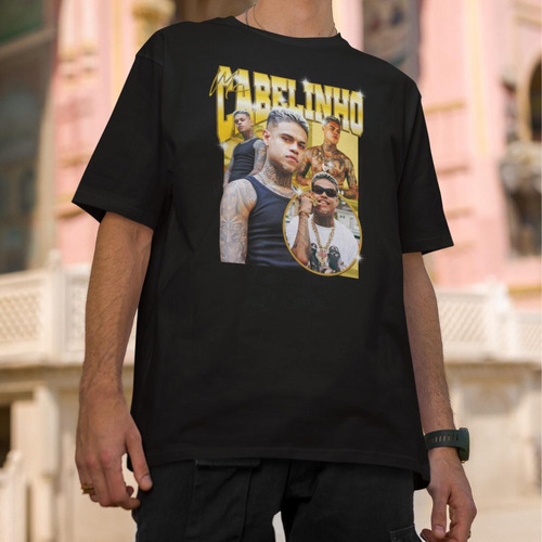Camiseta Unissex Funk Cabelinho Streetwear Mc Victor Hugo Fã