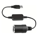 Adaptador Usb Hombre 5v Conector Encendedor Auto Mujer 12v