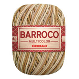 Barbante Barroco Multicolor Linha Crochê 6 Fios 200g Círculo Cor Deserto