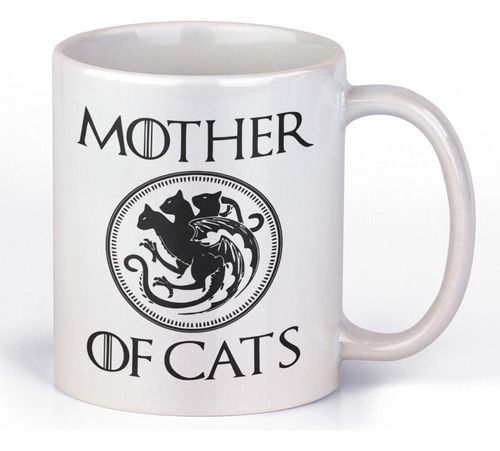 Taza Personalizada Game Of  Thrones Taza Cerámica  Gatos 