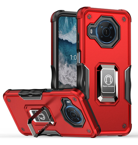 Funda De Teléfono Con Soporte Anular Adecuada Para Nokia X10