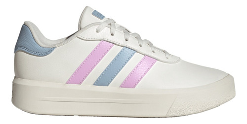 Tenis adidas Mujer Dama Casual Blanco Court Platform