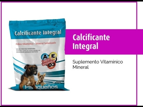 Calcificante Integral Calcio Reptiles Gecko Pogona Vitamina 