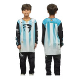 Equipo Rpm Cros Argentin Kids Remera 8 - Pantalon 10-bmmotop