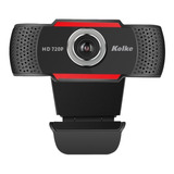 Webcam Kolke Kec-455 Hd 720p Micrófono Usb 2.0 Plug & Play Color Negro