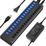 Usb Hub 3 0 Powered 90w Data Hub Multuptor 16 Puerto Po...