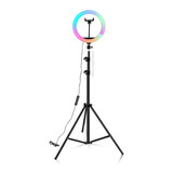 Ring Light Led Anel Colorida Celular 17 Modos De Cores Rgb33