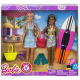 Barbie Rosa Pasaporte 2pack Aventura De Camping Muñecas Set