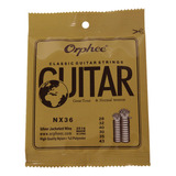 Cuerdas Orphee Nx36 De Nailon P/guitarra Clásica, 6 Piezas