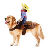 Disfraz Halloween Para Perro Chico Y Grande Vaquero Jinete 