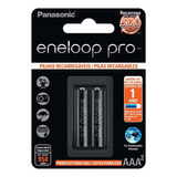 Pilha Recarregável Eneloop Pro Aaa2 Panasonic 02 Unidades