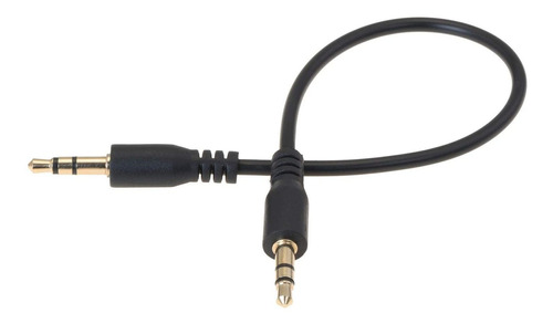 Cable Aux De Audio Estereo 3,5 Mm / M/m | Negro, Corto