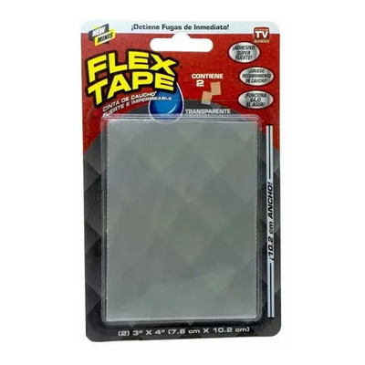 Flex Tape Mini Parche Transparente Caucho Fuerte Impermeable | Envío gratis