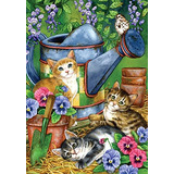 Toland Inicio Jardín Jardín Gatitos 12,5 X 18 Pulgadas Decor