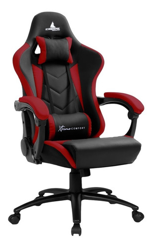 Silla Gamer Iceberg Gc80 Roja Reposabrazos Acolchados 