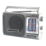 Radio Daewoo Am Fm Bluetooth Analogica Dual 220v O Pilas