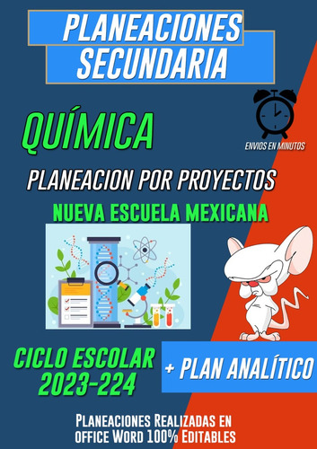 Planeación Ciencias Química Por Proyectos Secundaria