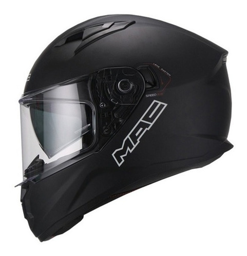 Casco Moto Mac Speed 2.0 Negro Mate Visor Cuota Devotobikes