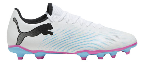 Tachones Puma Futbol Future 7 Play Fg Hombre Blanco