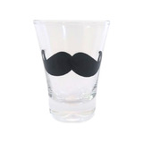 Copo Aperitivo Shot Dose Drink Vidro Estampa Bigode