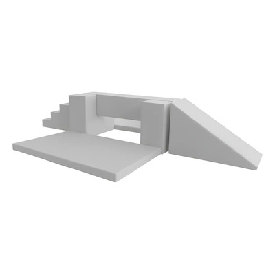 Viga Con Soportes + Rampa Y Escalera + Colchonetas Perla