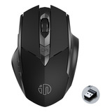 Mouse Inalámbrico Recargable De 2.4g Con Bluetooth Y 3 Modos