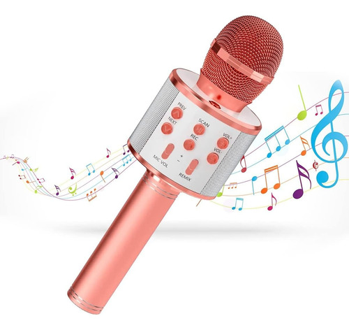 Micrófono De Karaoke Inalámbrico  Bluetooth Y Bocina Raganet
