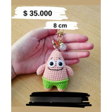 Amigurumi En Crochet - Patricio Bob Esponja 8 Cm 