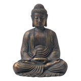 Glitzhome Gh20384 - Estatua Zen De Buda Para Meditar, Para I