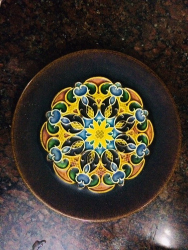 Plato Decorativo Antiguo Mandalas Para Colgar 26 Cm Diametro