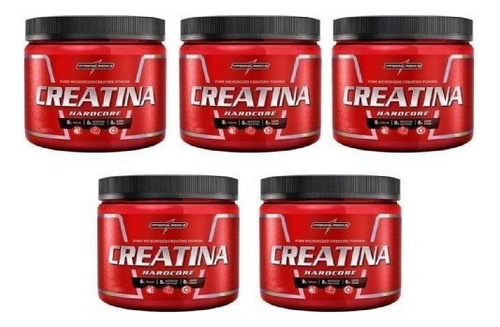 Combo 5x Creatinas Integral Medica Hardcore 150g - Pura -