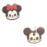 Set 2 Cubrellave Silicona Mickey Mouse Minnie Kawaii Identif