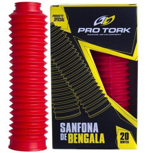 Sanfona De Bengala Nxr Bros 150 20 Dentes Protork Vermelho