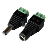 Conector Dc Bornera Macho Y Hembra Para Cctv - Par