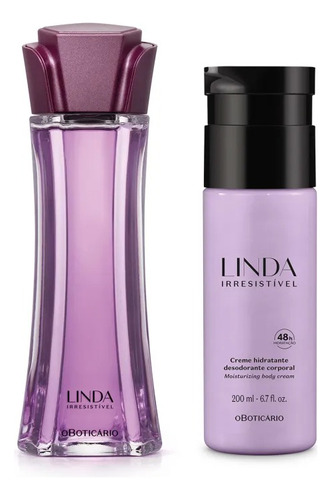 Perfume Linda Irresistível+ Loção Hidratante O Boticário