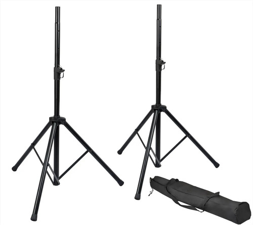 Soporte Tripode Gator Rok-it Ri-spkrsytd Kit Par X2 + Funda Color Negro